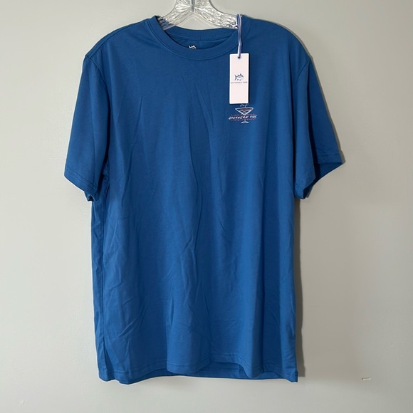 Southern Tide Large Tee Shirt Firework Flight Tee in Atlantic Blue NWT - Picture 4 of 12